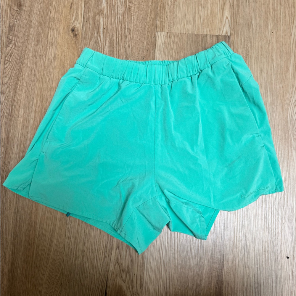 Outdoor Voices Mint Green Athletic Shorts